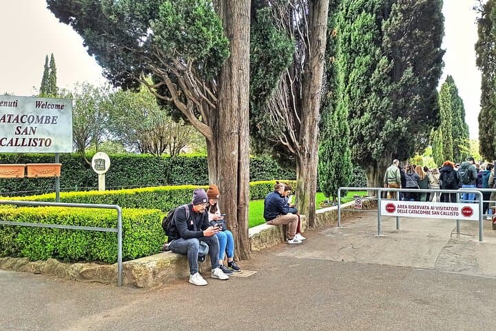 Rome: Appian Way Catacombs Guided Tour with Golf Cart Shuttle
