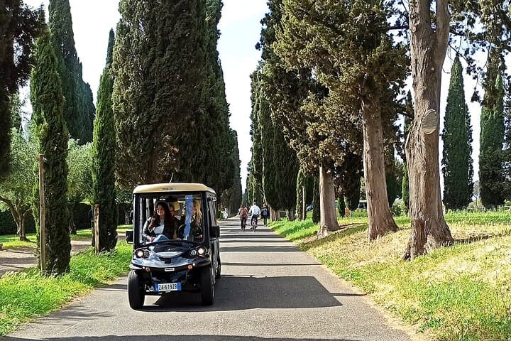 Rome: Appian Way Catacombs Guided Tour with Golf Cart Shuttle