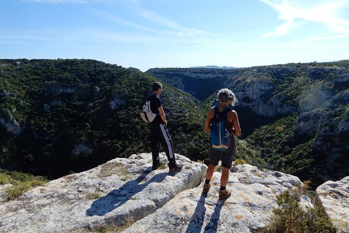 The viewpoint over the ravine of Matera.