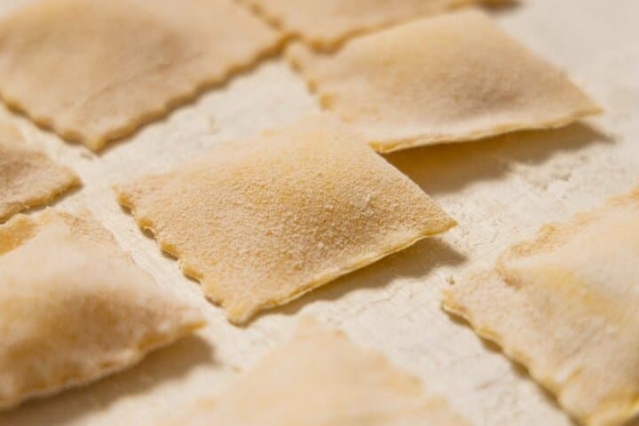 Homemade ravioli prepared by our guests.