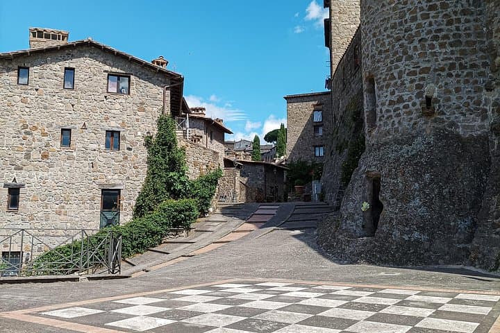 One of the beautiful square of Bassano in Teverina