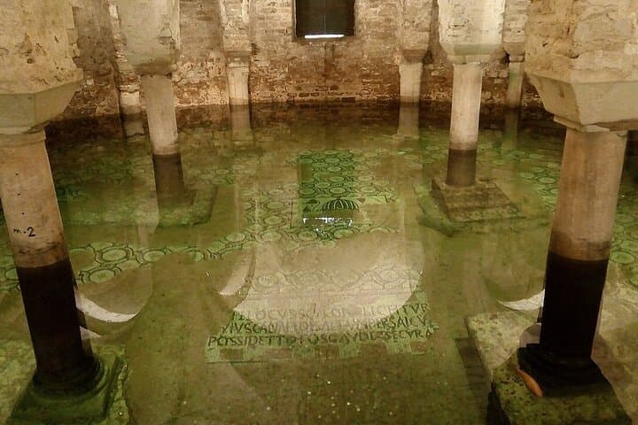 church of St Francesco, flooded crypt