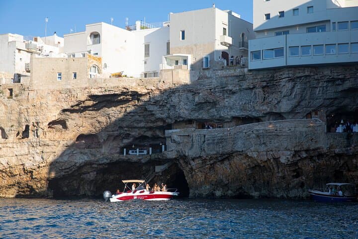 Luxury Shared Boat Tour in Polignano a Mare with Local Aperitif