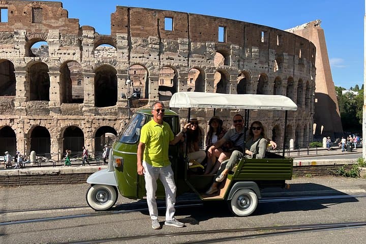 Private Tour Piaggio Ape Car Appia Antica & Food Tour