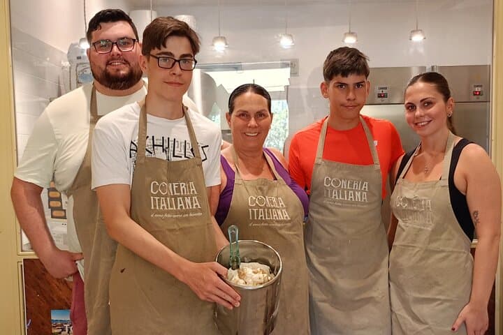 The artisanal ice cream has just been produced.