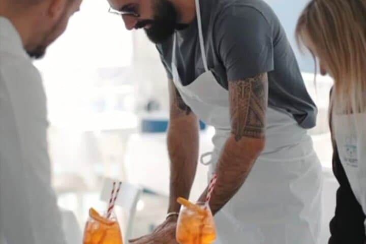 Small Group Capri Pasta Making Class, Tiramisù, Wine and Sea View