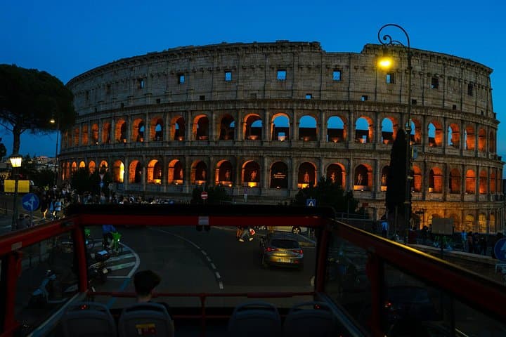 Big Bus Rome Christmas Lights Open-Top Bus Tour with Live Guide