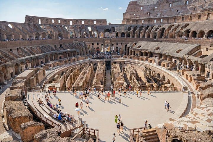 Small group Colosseum with Arena Floor, Palatine Hill & Forum Tour