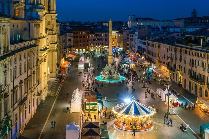 Big Bus Rome Christmas Lights Open-Top Bus Tour with Live Guide