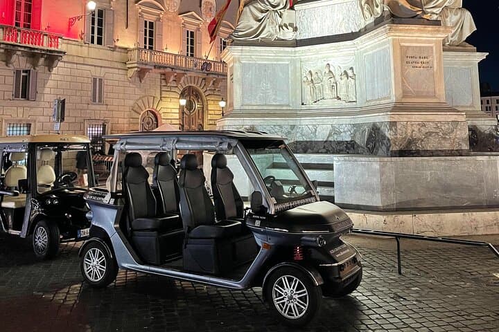 Rome by Night Private Golf Cart Tour