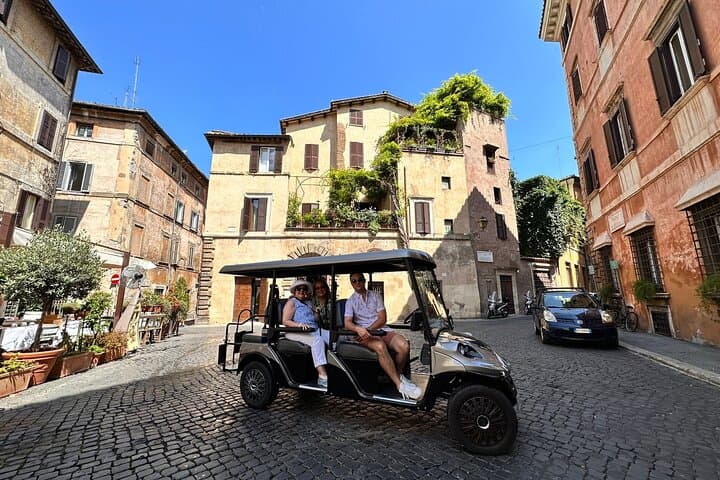 Rome:Fun Private & Group Tour in Golf Cart 90 minutes