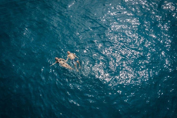 Stopping for a swim off the boat