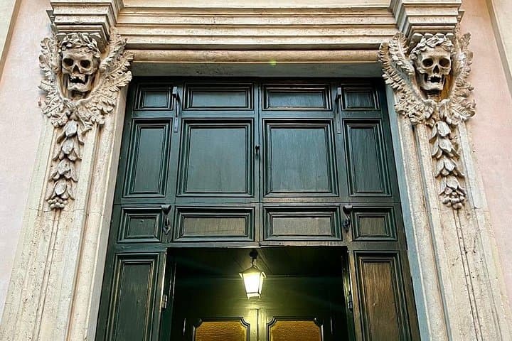 The entrance to The Bone Chapel