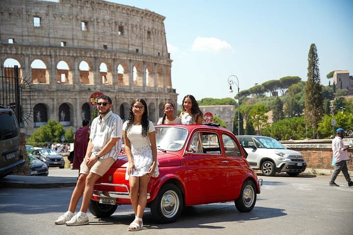Vintage Car Fiat 500 Tour In Rome