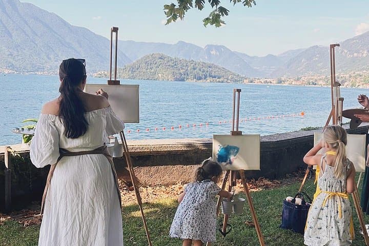 90 minutes, Private painting class on Lake Como shores Bellagio
