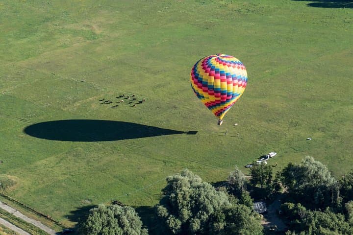 Aosta hot air balloon flight over the Alps with breathtaking views