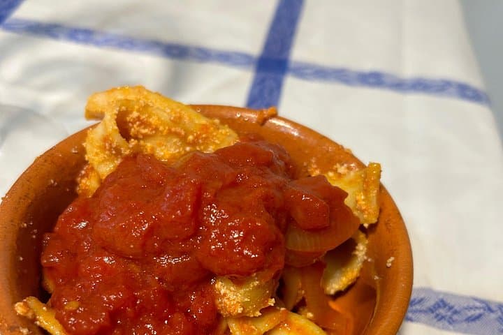 Sagne ncannulate with tomato sauce