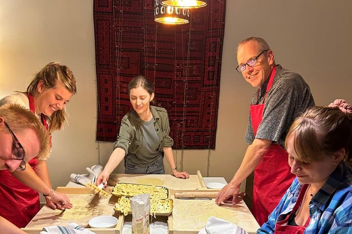 It’s very funny to make pasta