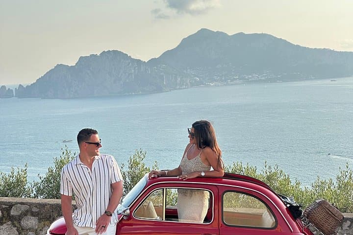 Private Sunset Photo Tour with vintage Fiat 500