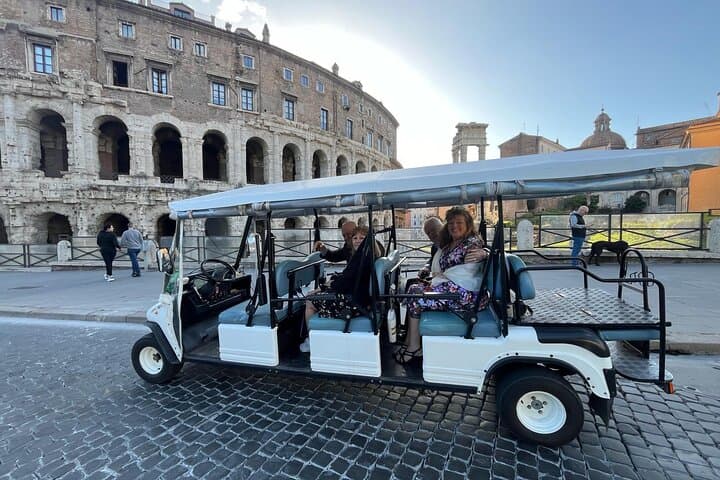 Rome in Golf Cart with free Hotel Pick Up-private/shared options