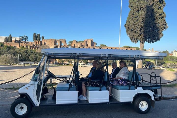 Rome in Golf Cart with free Hotel Pick Up-private/shared options