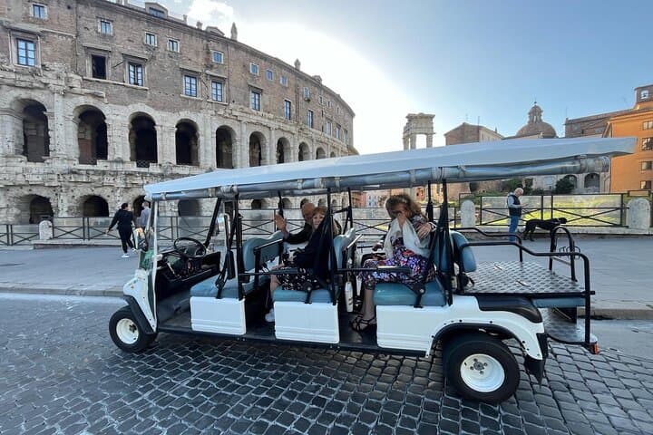 Rome in Golf Cart with free Hotel Pick Up-private/shared options