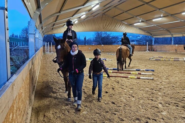 Horseback riding in the Tuscan hills