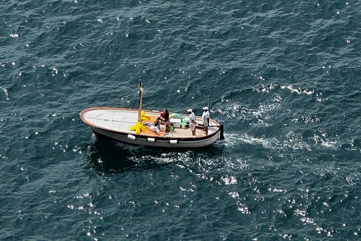 One of our vessels, Giu&Giu, during a tour.