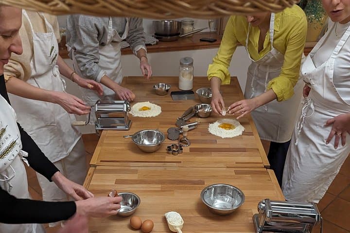 Small-Group Pasta Making steps from the Vatican Museums