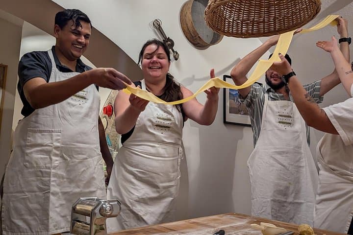 Small-Group Pasta Making steps from the Vatican Museums