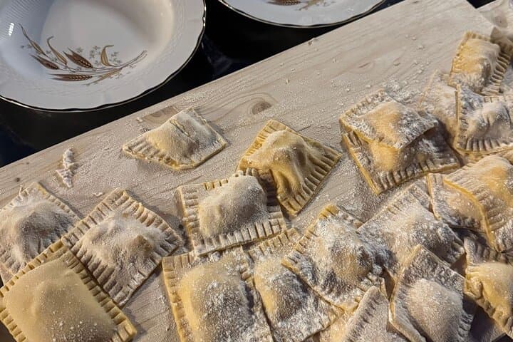 Vatican Pasta class with full wine tasting 4wines in cozy rooftop
