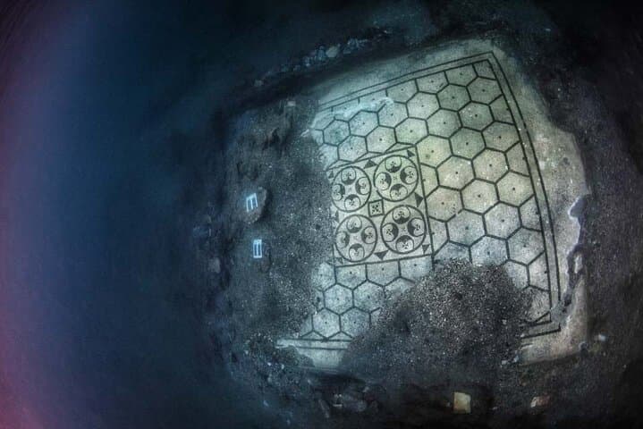 Mosaic of the Pelte of the Villa in Protiro