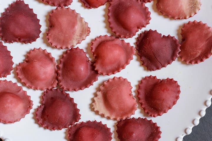 Handmade Heart-Shaped Ravioli