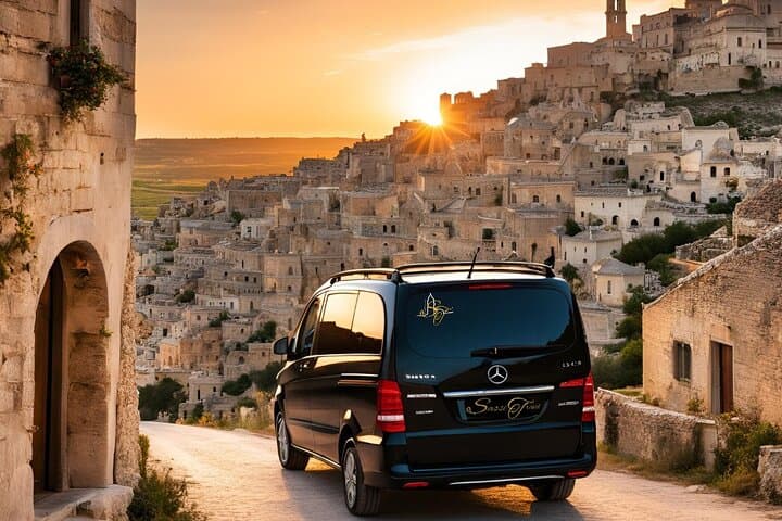 Tour with Guide in the Sassi of Matera aboard a Van