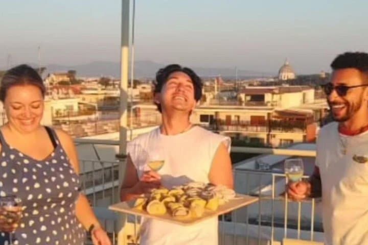 Inspirational Cooking on the Roman Chef's Panoramic Terrace