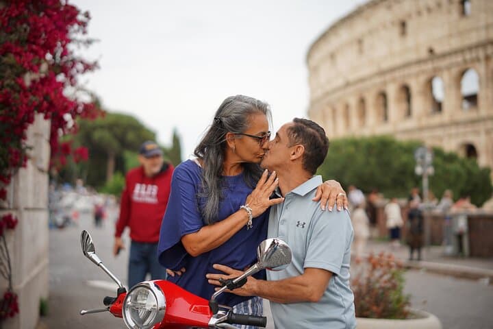 Rome Self-Drive Vespa with Photographer Licensed Required