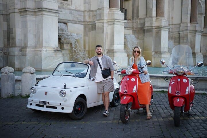 Rome Self-Drive Vespa with Photographer Licensed Required