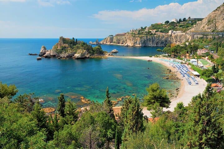 Tour from Taormina to the Godfather and Isola Bella Boat Tour