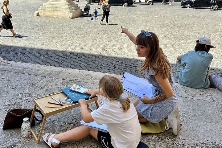 Private Family Scavenger Hunt & Art Lab Tour – Rome Landmarks