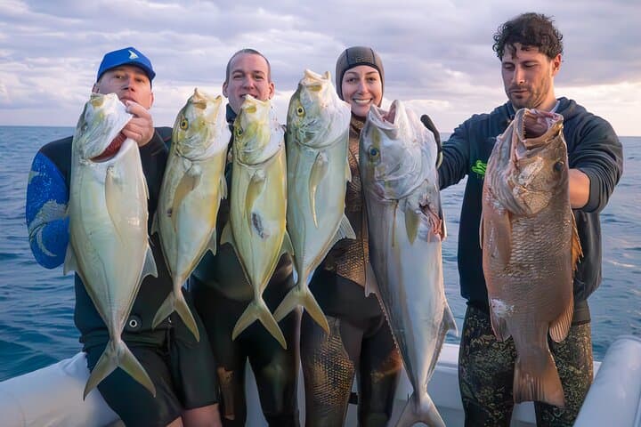 Sub Fishing And Snorkeling In The Waters Of Capri