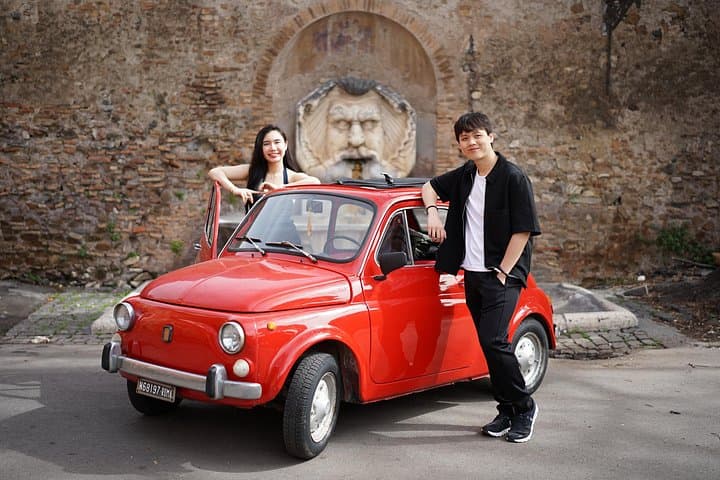 Explore Rome in Style by A Vintage Car Fiat 500