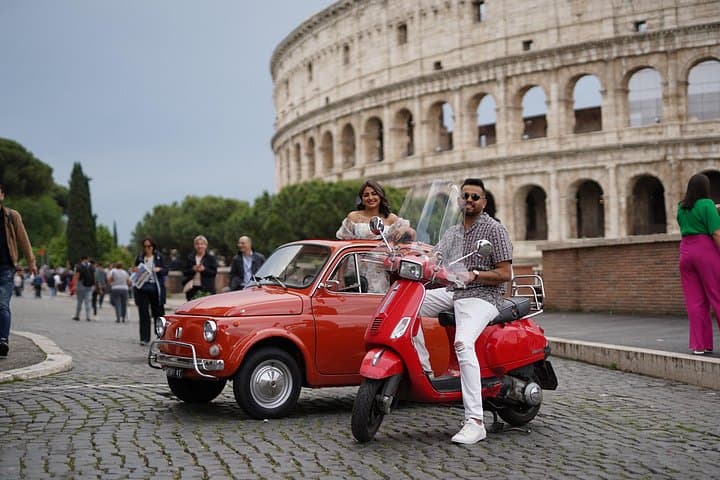 Explore Rome in Style by A Vintage Car Fiat 500