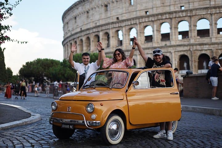 Explore Rome in Style by A Vintage Car Fiat 500