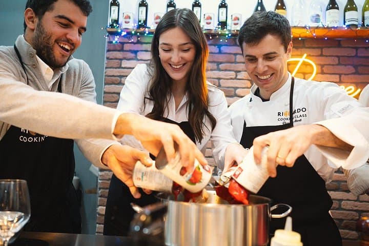Rome Pasta Making Class with Sauces and Wine Included (gf option)