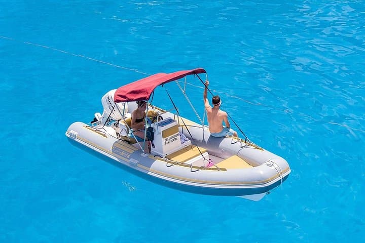 From Cala Gonone: rental RIB up to 6 people