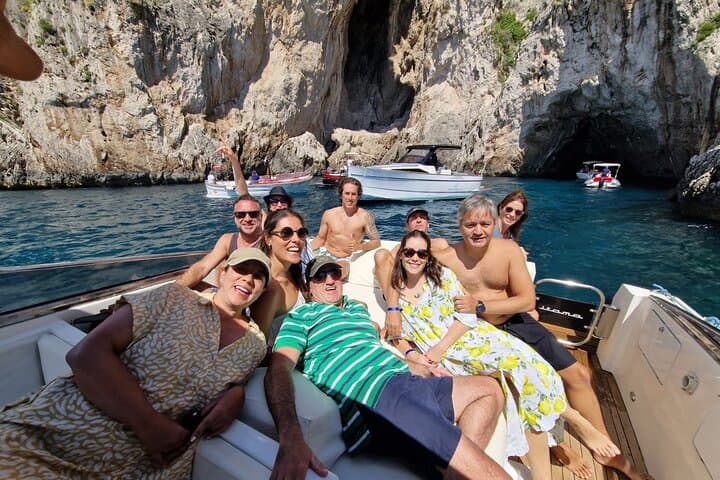 Sorrento or Positano: Capri & Blue Grotto Small-Group Boat Tour
