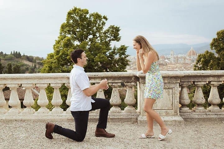 Wedding proposal in Florence