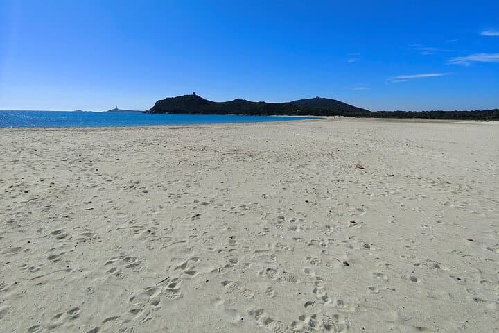 White Sand in Villasimius Beach