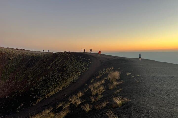 sunset etna craters