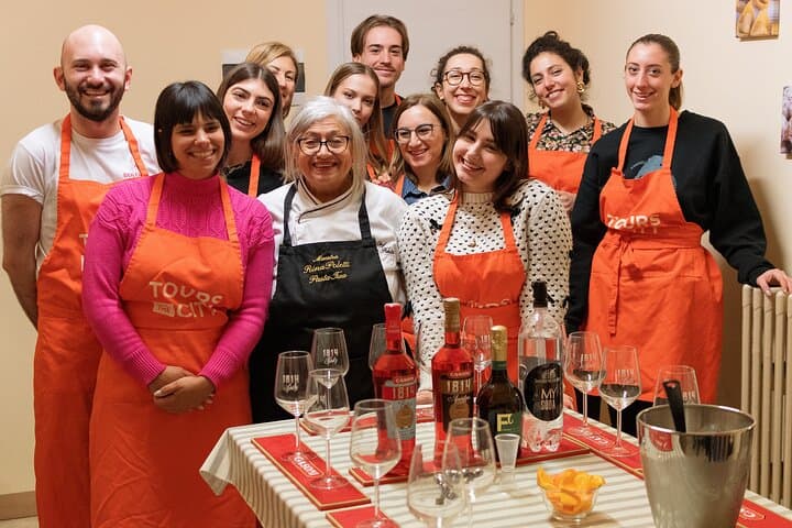Bologna Local Pasta Cooking Class, Ragu, Spritz, Wine & Gelato